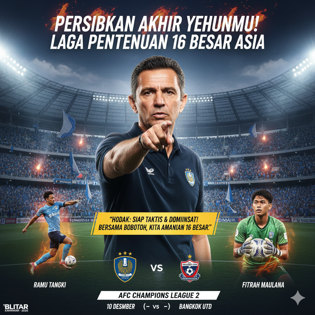 Panggung Asia kembali memanggil. Laga terakhir Persib Bandung di Grup G AFC Champions League 2 (ACL2) melawan Bangkok United tinggal menghitung hari (10 Desember).