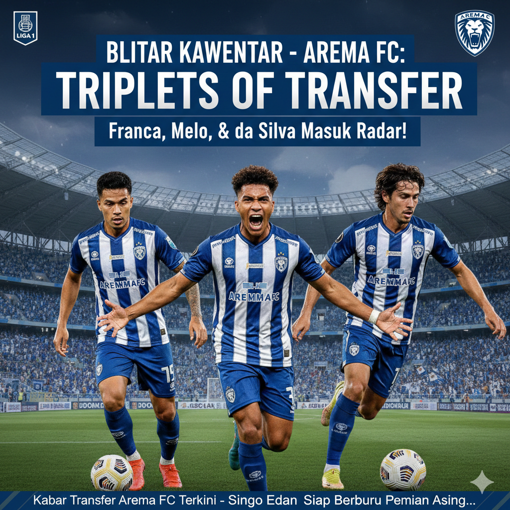 Transfer Arema FC Panas! Carlos Franca Selangkah Lagi Merapat, Kai Melo dan Iago da Silva Ikut Masuk Radar Singo Edan