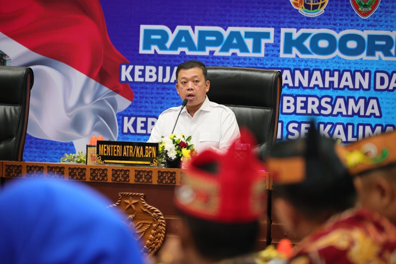 Menteri Nusron mengimbau Pemda Kalteng mempercepat pemutakhiran sertipikat tanah.
