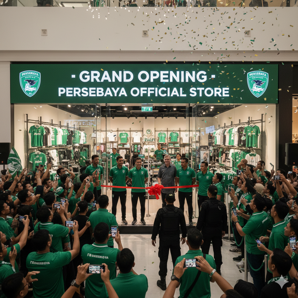Persebaya Store Royal Plaza grand opening dengan promo buy one get one!