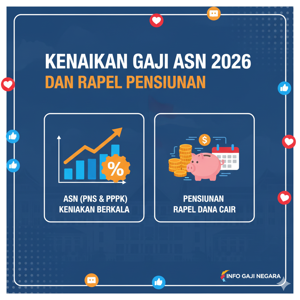 Kenaikan gaji ASN 2026 viral! TASPEN tegaskan belum ada keputusan resmi pemerintah soal rapel pensiunan.