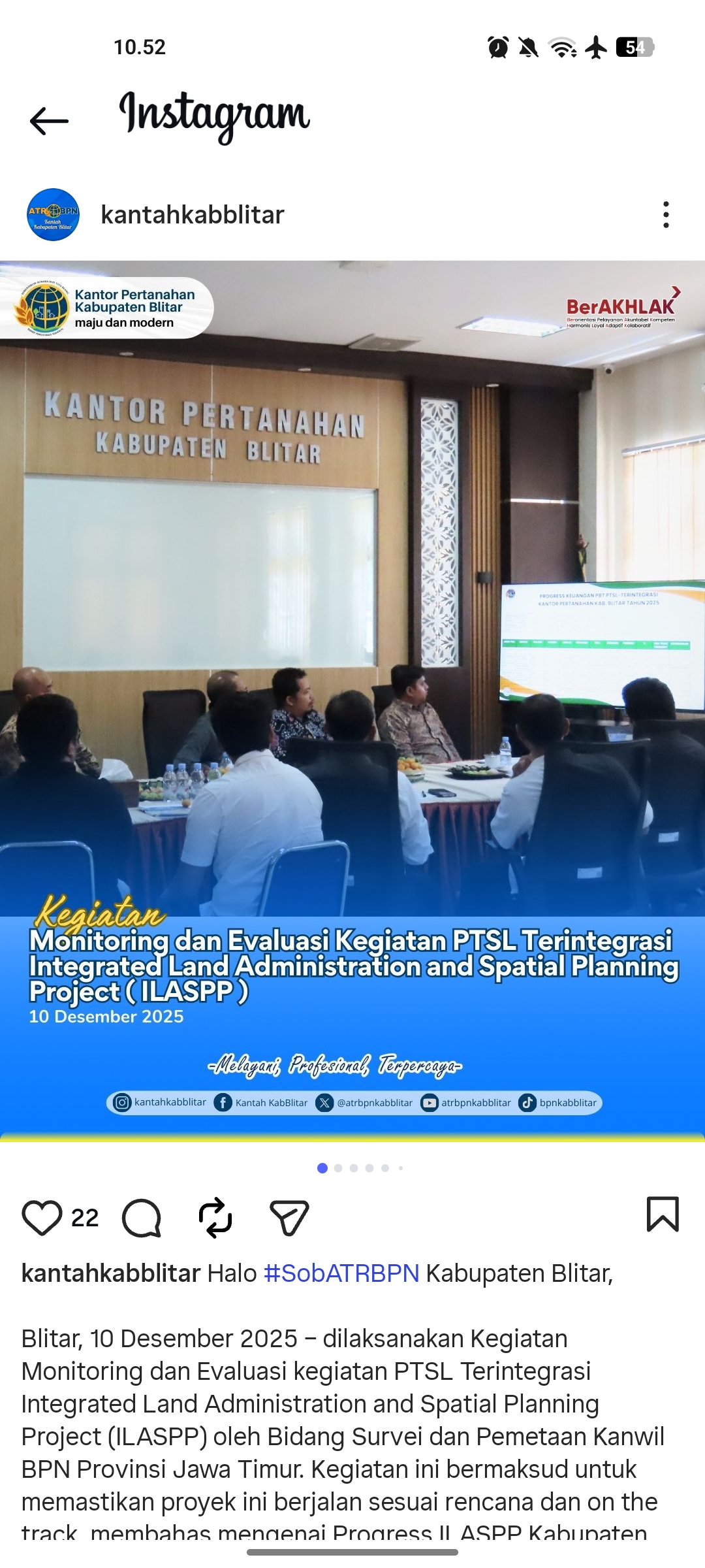 Kegiatan Evalia dan monitoring