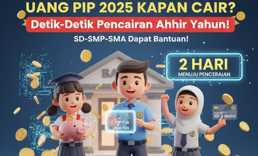 Uang PIP 2025 Kapan Cair? Detik-Detik Pencairan Akhir Tahun, Ini Syarat Lengkap dan Besaran Dana SD-SMP-SMA