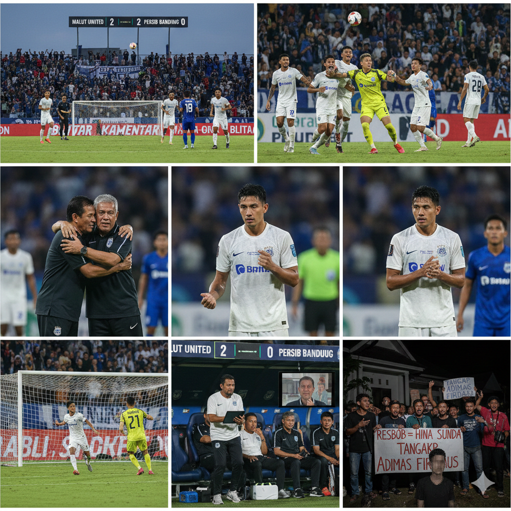 Malut United vs Persib Bandung: Menang 2-0 di Ternate, Drama Penalti Gagal, Ciro Alves Bungkam, hingga Imbas Kontroversi Resbob
