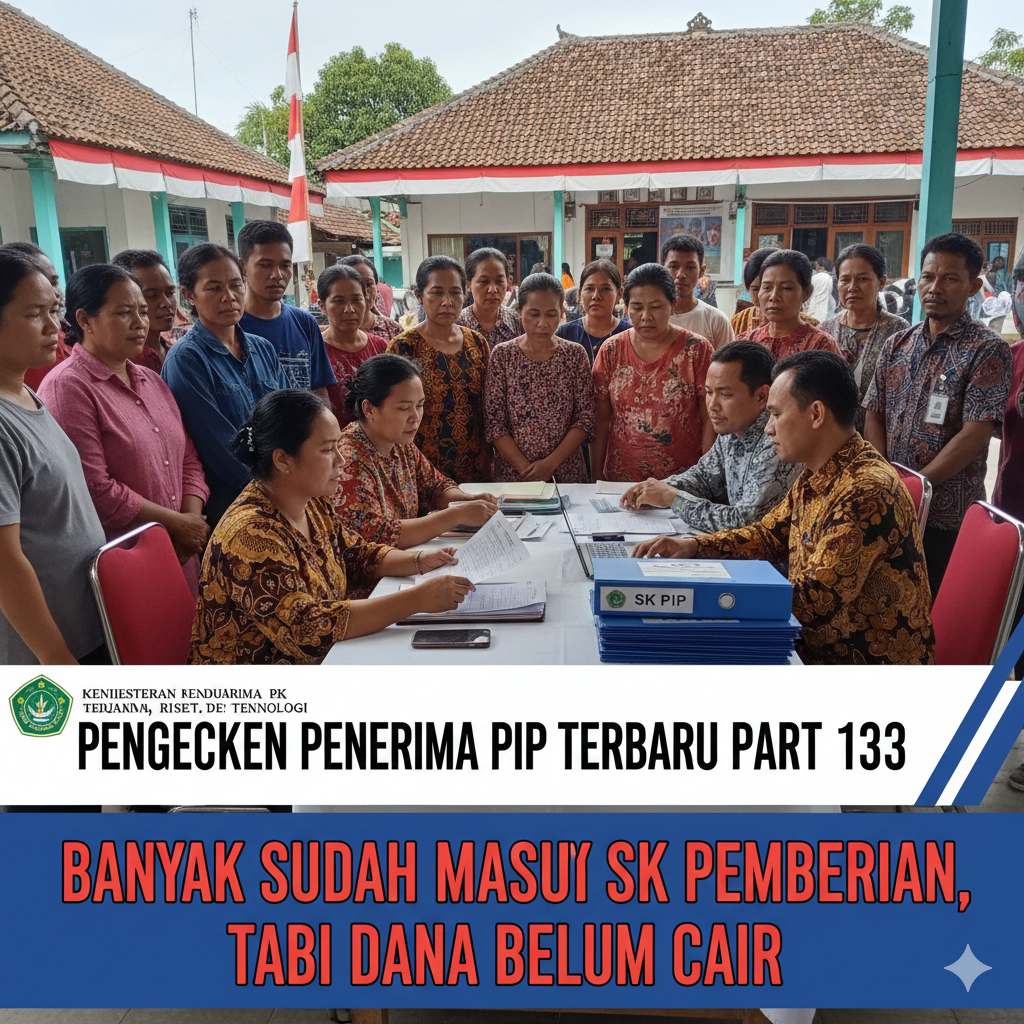 Pengecekan Penerima PIP Terbaru Part 133, Banyak Sudah Masuk SK Pemberian tapi Dana Belum Cair