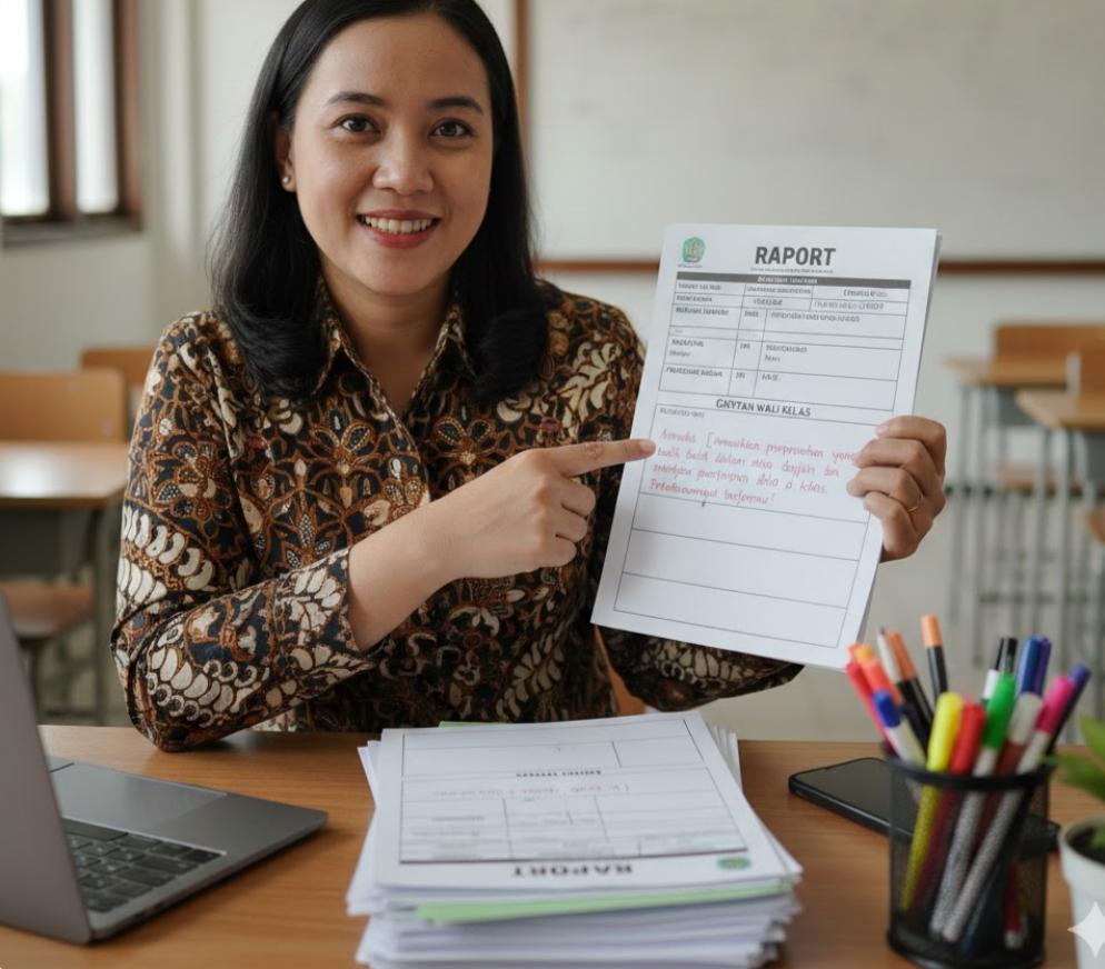 Cara Membuat Catatan Wali Kelas e-Rapor SD 2025 Pakai AI, Sesuai Karakter Siswa, Guru Tak Perlu Lagi Merangkai Kalimat