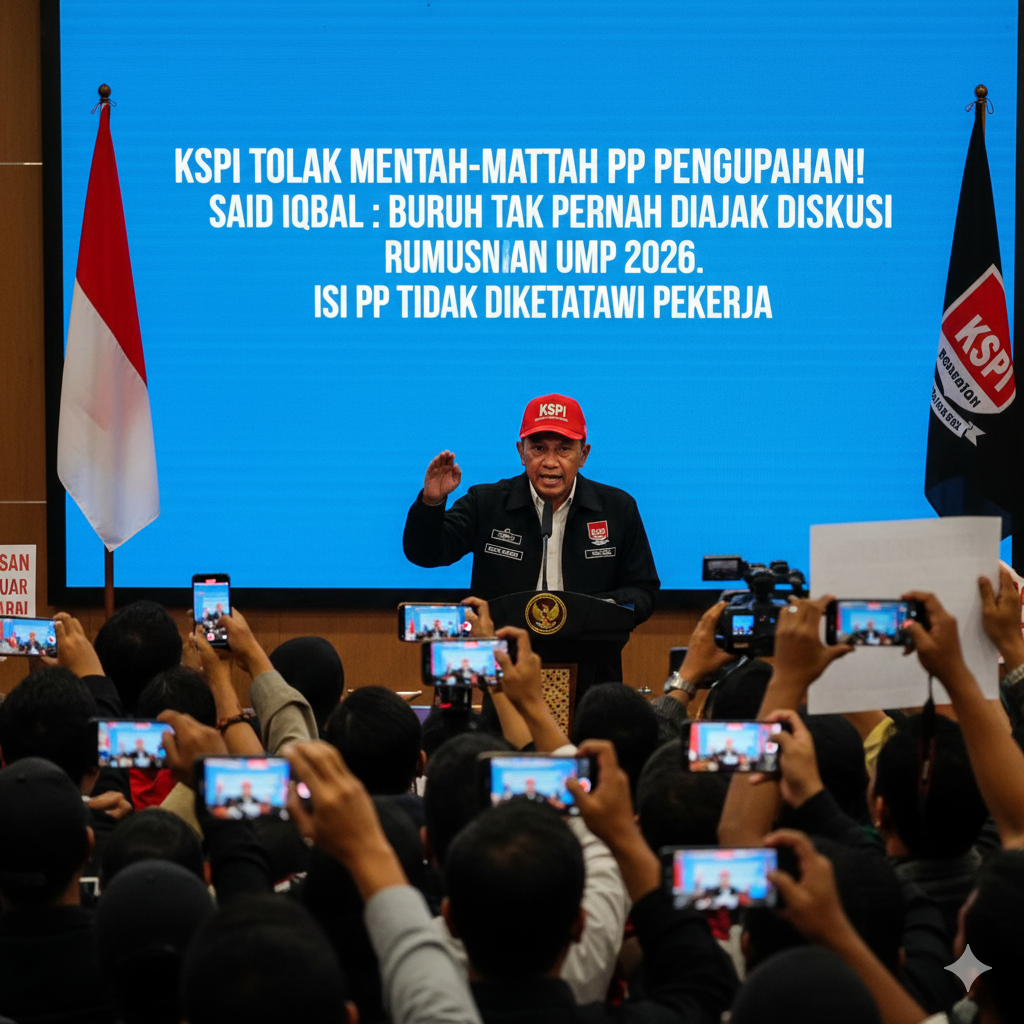 Said Iqbal: Buruh tak pernah diajak diskusi rumuskan UMP 2026.