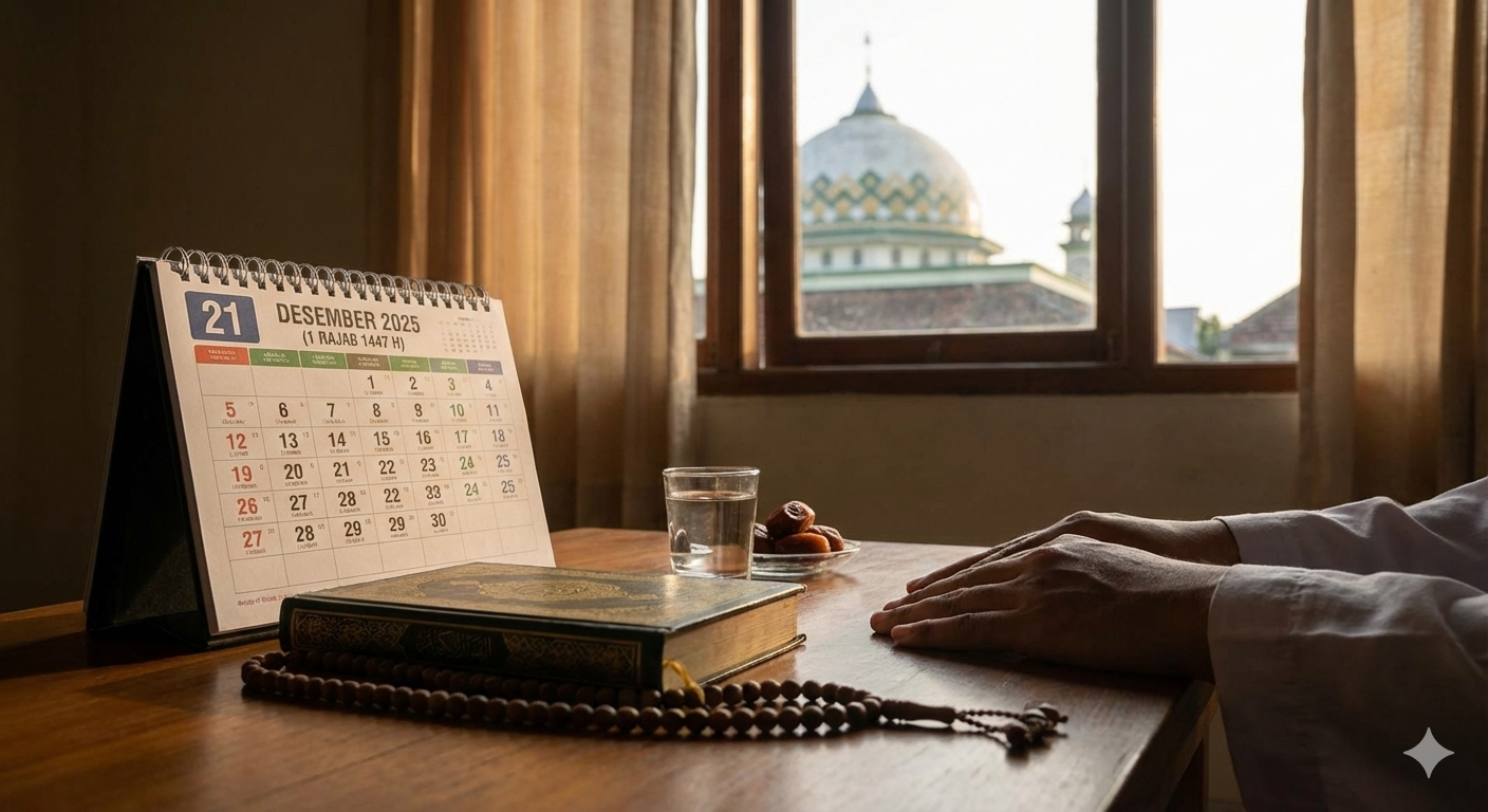 Cek Jadwal Puasa Rajab 2025 lengkap! Dimulai Minggu 21 Desember 2025, pelajari berapa hari puasa terbaik dan keutamaannya menurut para ulama di sini.