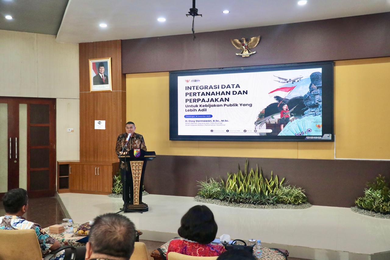 Integrasi NIB dan NOP Kota Pekalongan Diluncurkan, Wamen Ossy: Fondasi Pertanahan hingga Investasi Makin Kokoh