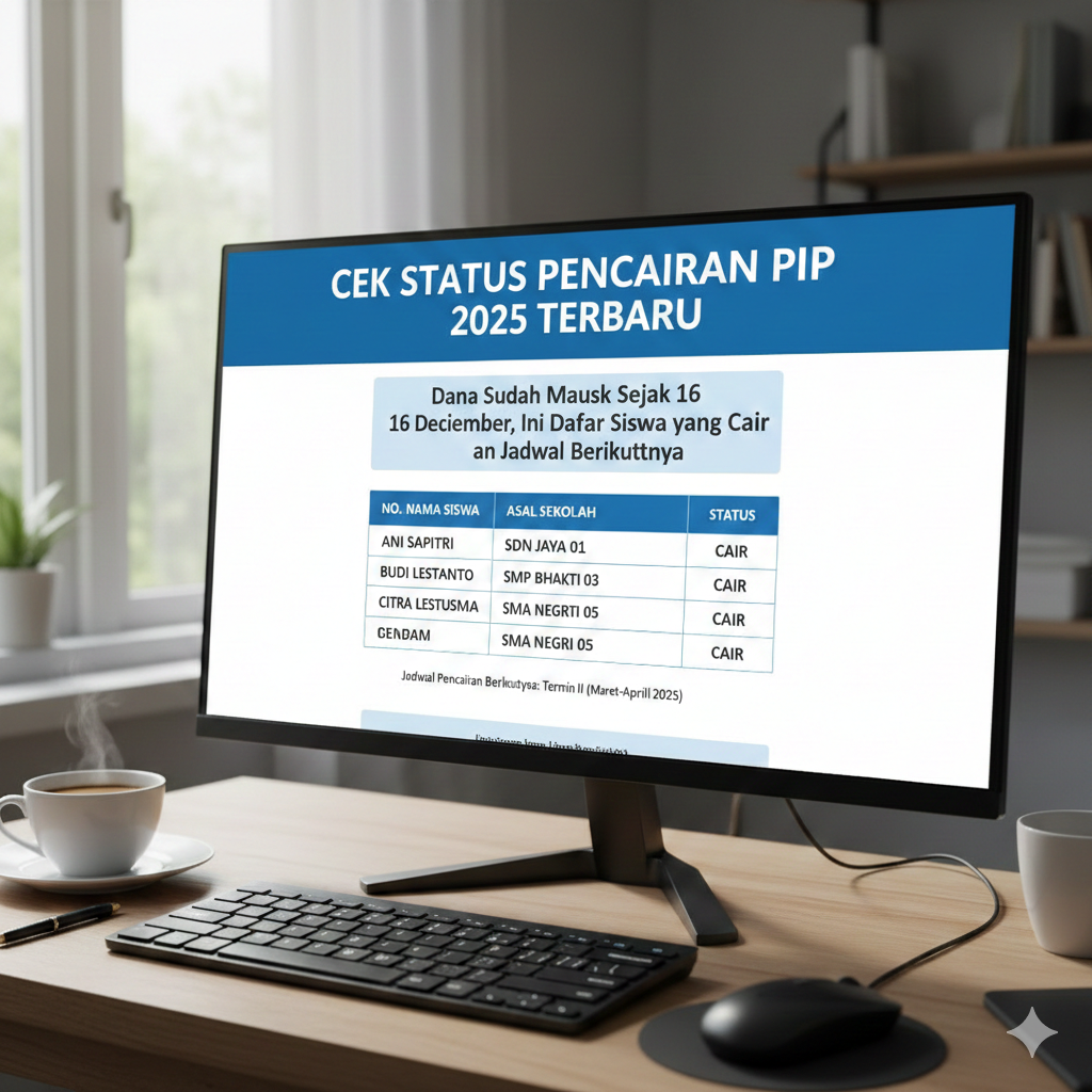 Cek Status Pencairan PIP 2025 Terbaru: Dana Sudah Masuk Sejak 16 Desember, Ini Daftar Siswa yang Cair dan Jadwal Berikutnya