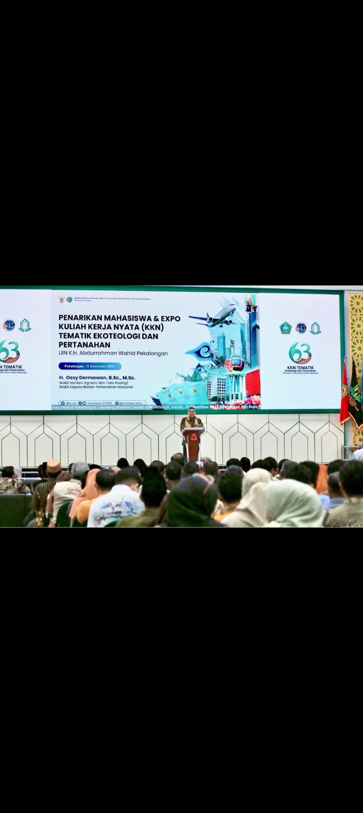 Wamen Ossy Tutup KKN Tematik Ekoteologi dan Pertanahan UIN Pekalongan, 2.000 Tanah Wakaf Tercatat