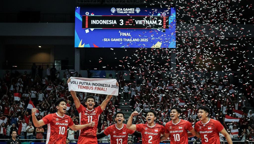 Voli Putra Indonesia 2025 Bikin Geger SEA Games! Sapu Grup, Tekuk Vietnam, Tantang Thailand di Final Panas