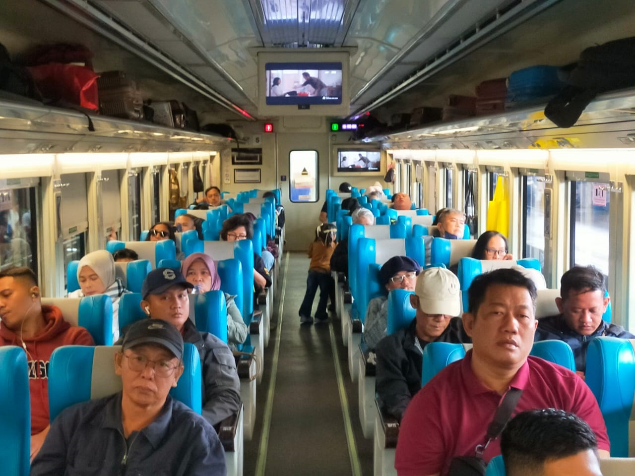 Lonjakan Penumpang Kereta Api Nataru di Stasiun Blitar Sudah Capai Ribuan