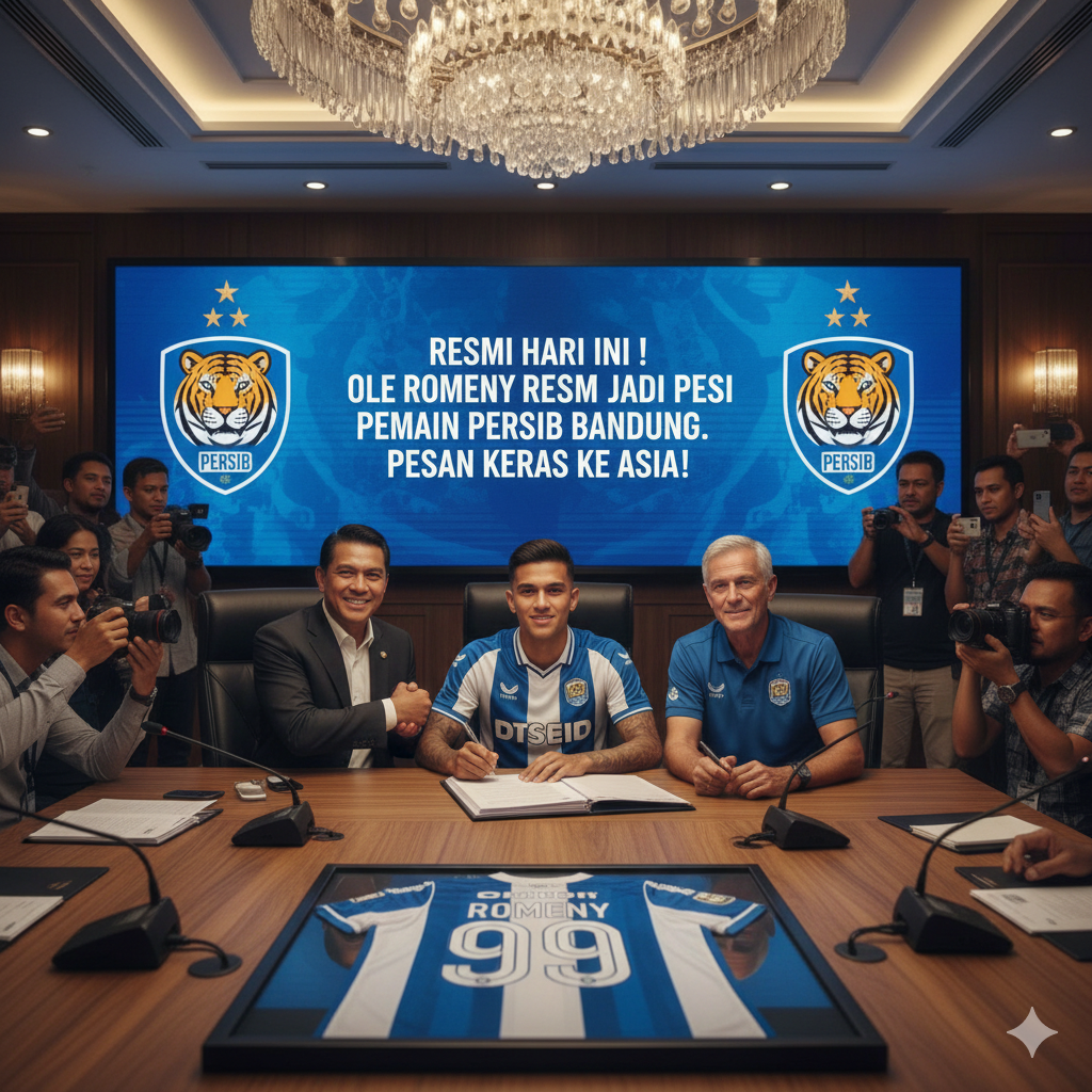 RESMI HARI INI! Ole Romeny Resmi Jadi Pemain Persib Bandung, Tanda Tangan Kontrak Panjang dan Kirim Pesan Keras ke Asia