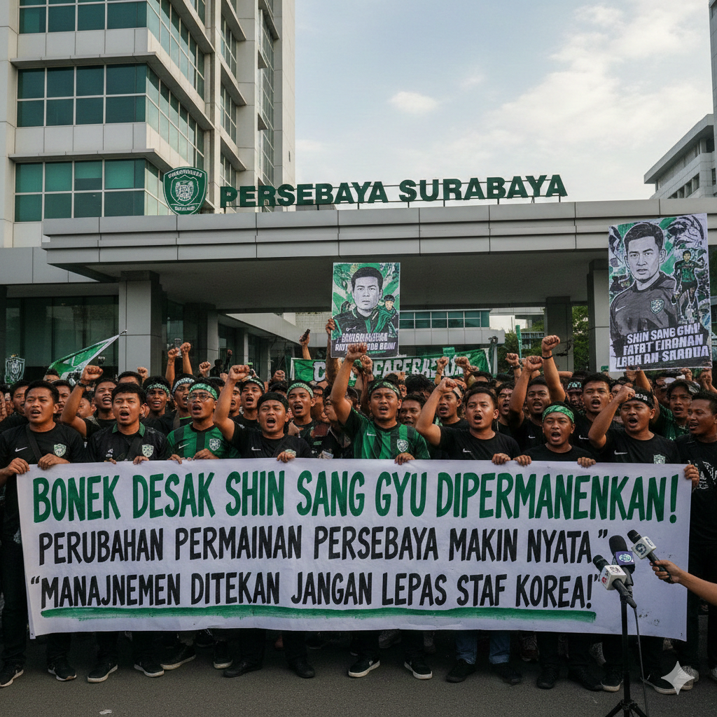 Bonek Desak Shin Sang Gyu Dipermanenkan! Perubahan Permainan Persebaya Makin Nyata, Manajemen Ditekan Jangan Lepas Staf Korea