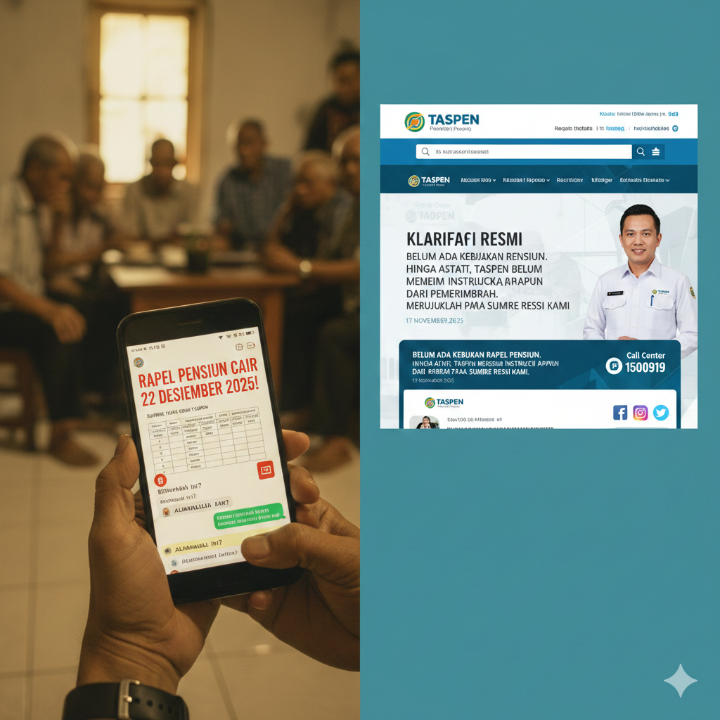 Viral Rapel Pensiunan Cair 22 Desember 2025, Ini Fakta Resmi Taspen soal Kenaikan Gaji PNS, TNI, dan Polri
