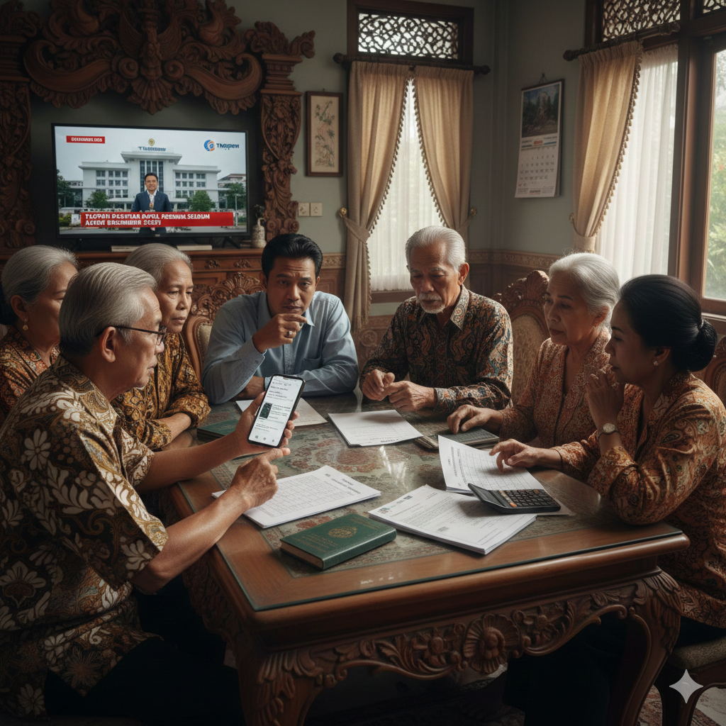 Benarkah Rapel Pensiun Cair 22 Desember 2025? Ini Penjelasan Resmi Taspen soal Kenaikan Gaji Pensiunan