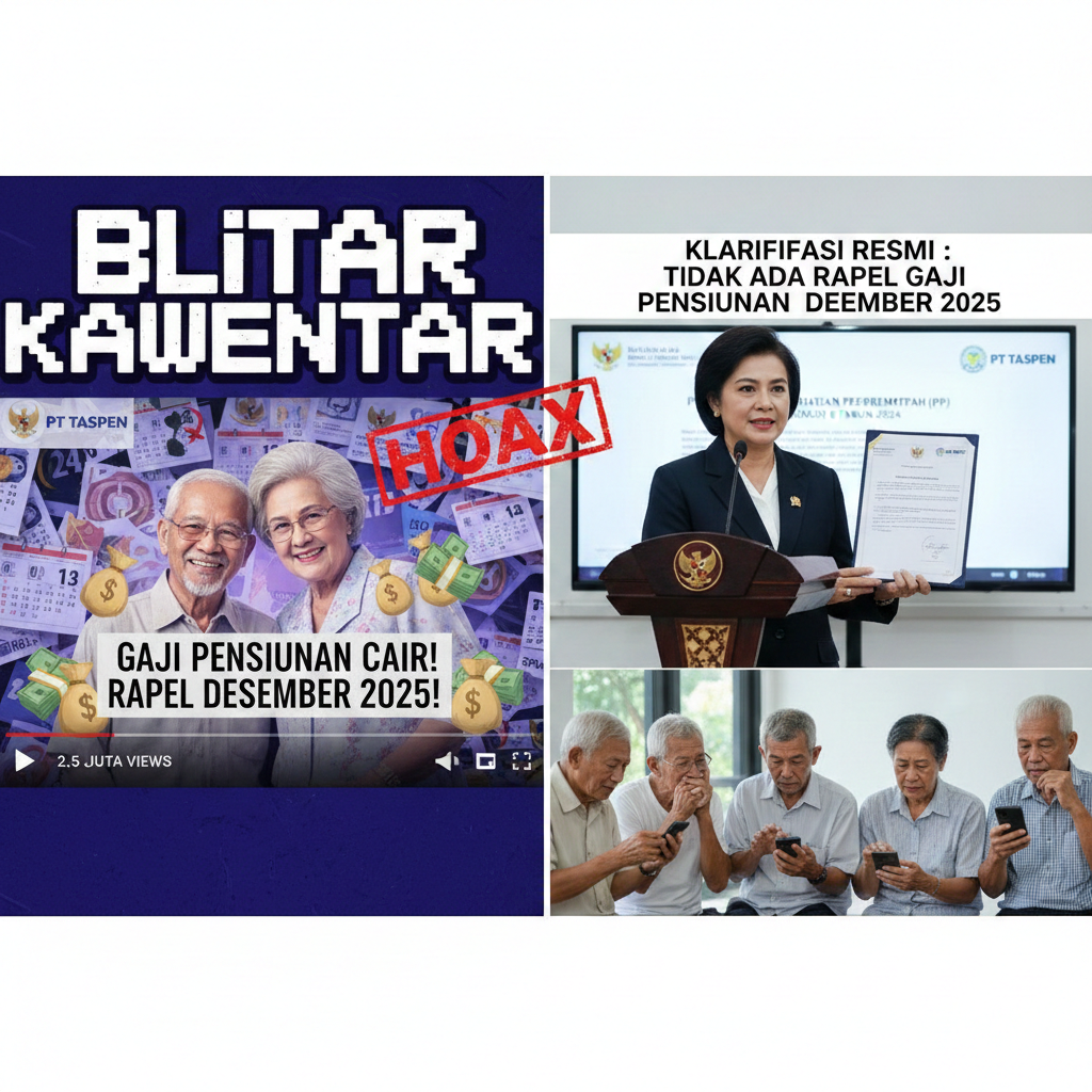 Viral Rapel Gaji Pensiunan Cair 20&ndash;22 Desember 2025, Benarkah? Ini Klarifikasi Resmi Taspen soal Kenaikan Pensiun