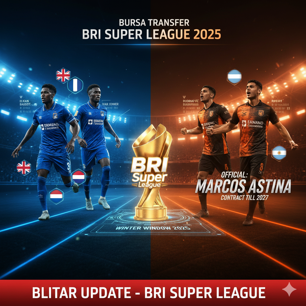 Update Bursa Transfer BRI Super League 2025: Persib incar Elkan Baggott & Ivar Jenner! Borneo FC resmi gaet Marcos Astina.