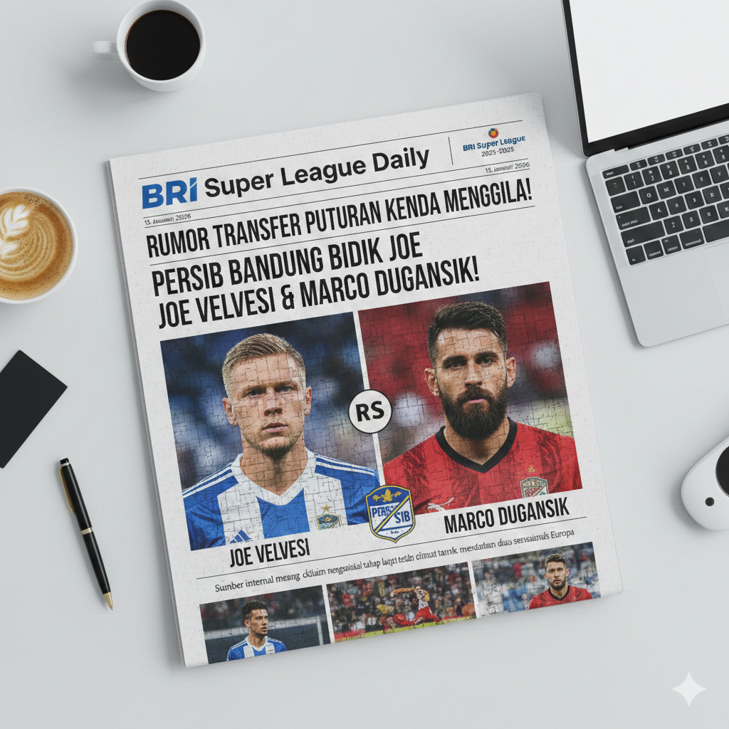 Rumor Transfer BRI Super League 2025-2026 Putaran Kedua Menggila: Joe Velvesi & Marco Dugansik Dikaitkan ke Persib Bandung