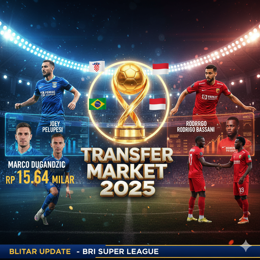 Cek Bursa Transfer BRI Super League 2025: Persib incar striker Rp15 M, Persija bidik Bassani, hingga kejutan pemain baru Semen Padang FC.