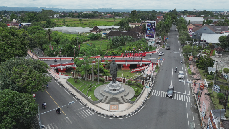 SEMPIT: Kondisi lahan pertanian yang terancam lenyap jika pembangunan infrastruktur tak terkendali di Kota Blitar.