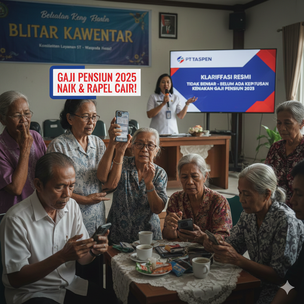 Isu Gaji Pensiun 2025 Naik dan Rapel Cair Bikin Heboh, Ini Klarifikasi Tegas PT Taspen soal Fakta Sebenarnya
