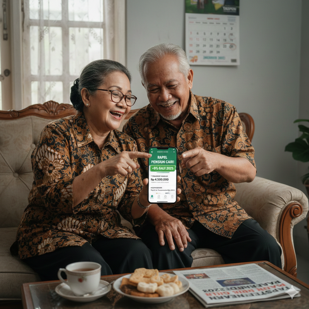 Kabar Rapel Cair dan Gaji Pensiunan 2025 Naik Viral, Ini Penjelasan Resmi Taspen soal Jadwal, Skema Bertahap, dan Besaran Kenaikan