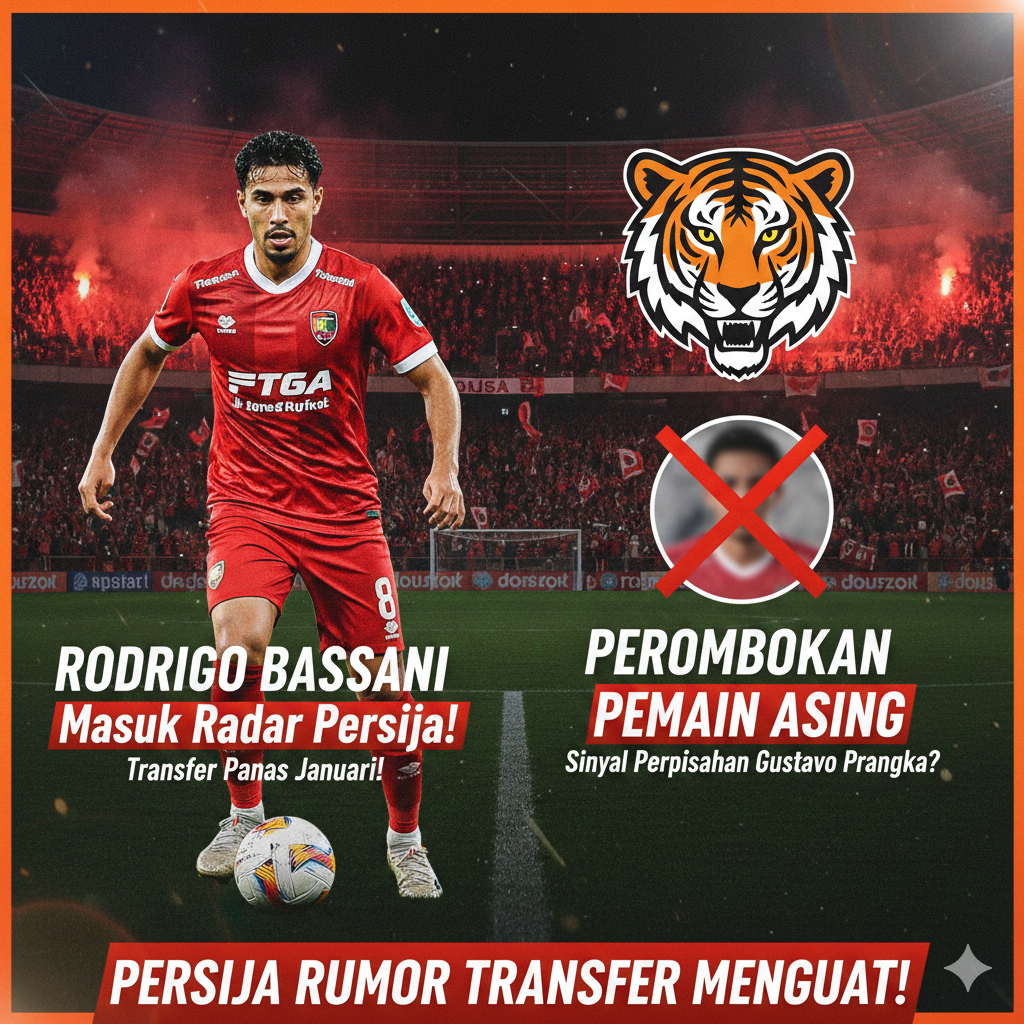 Persija Rumor Transfer Panas! Isyarat Perpisahan Rodrigo Bassani dan Sinyal Perombakan Pemain Asing Macan Kemayoran