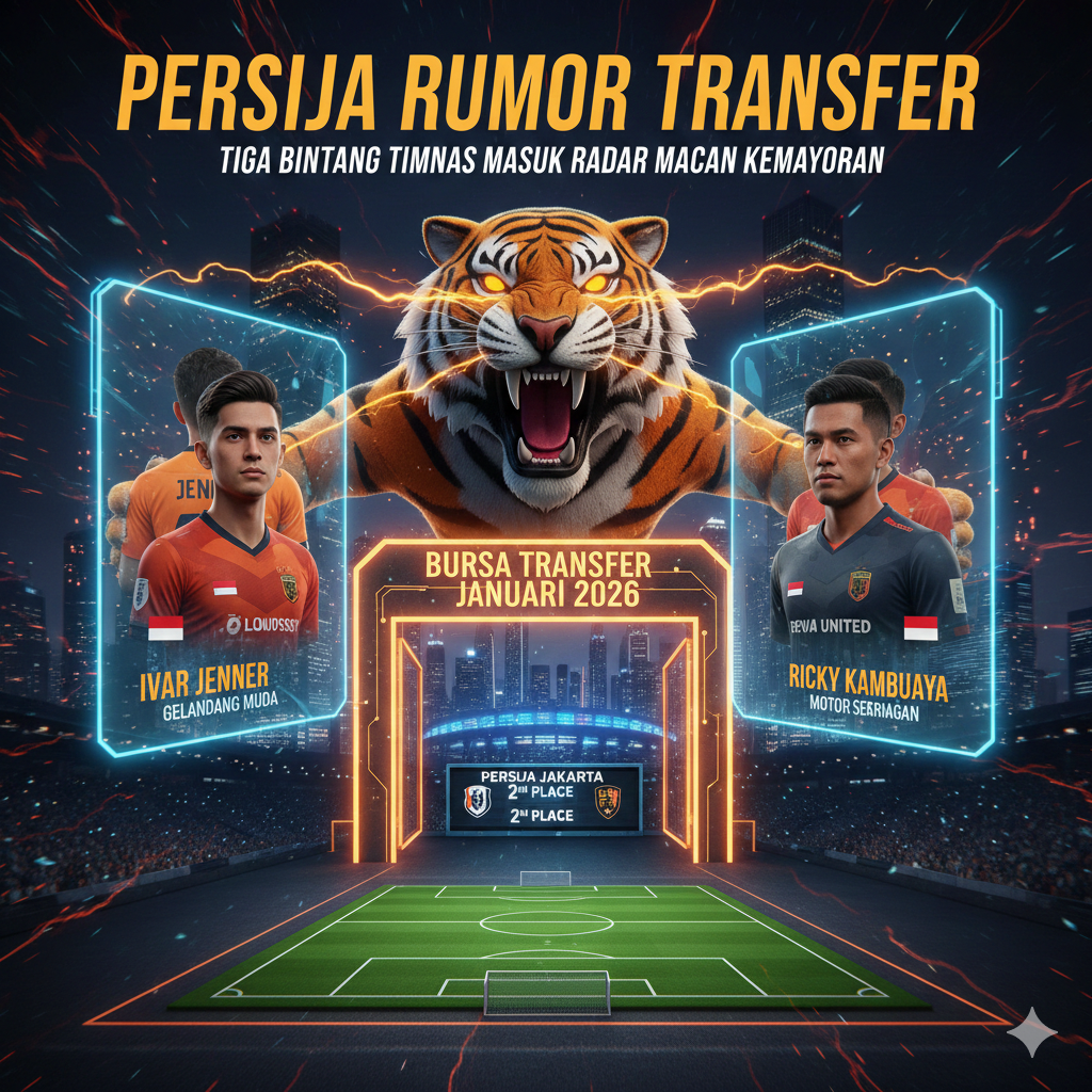 Persija Rumor Transfer Meledak! Tiga Bintang Timnas Masuk Radar Macan Kemayoran Jelang Bursa Januari 2026