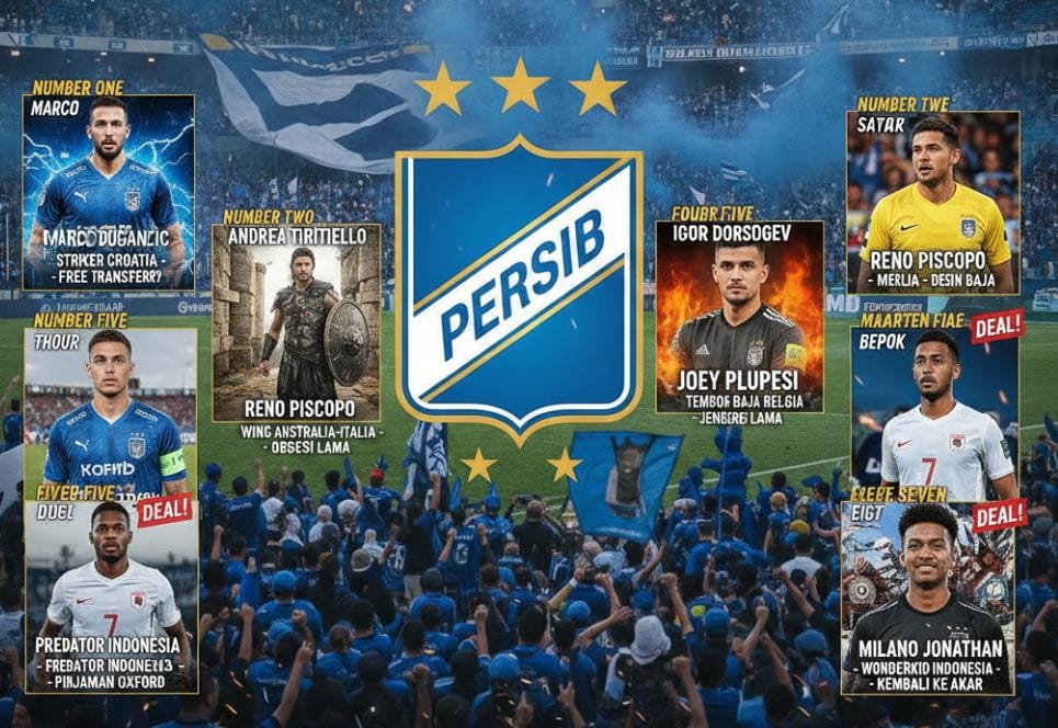 Transfer Persib Bandung Putaran Kedua Liga 1 2025-2026 Mulai Terkuak, 4 Nama Ini Disebut Jadi Kunci Ambisi Maung Bandung