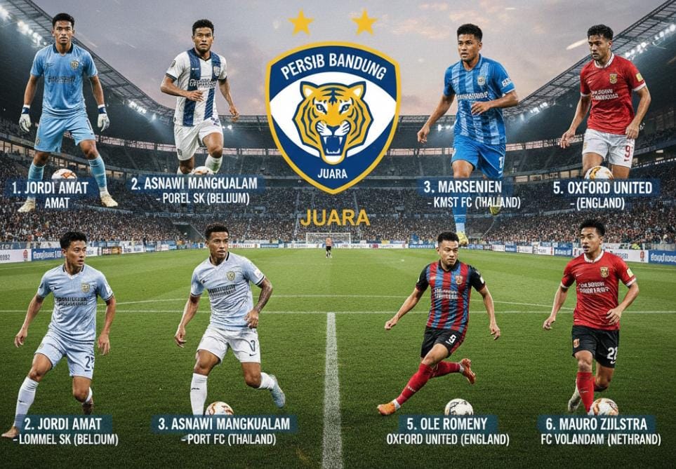 Rumor Transfer Persib Bandung Putaran Kedua Super League 2025-2026 Menggila, Enam Pemain Timnas Indonesia Masuk Operasi Senyap Maung Bandung