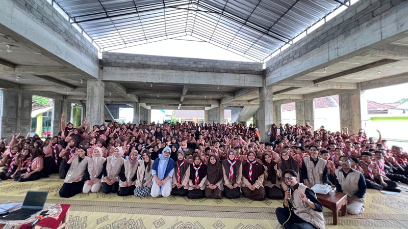 INSPIRATIF: Sudah ratusan pelajar SMP di Blitar mengikuti kelas Gerakan Influencer Berdampak.