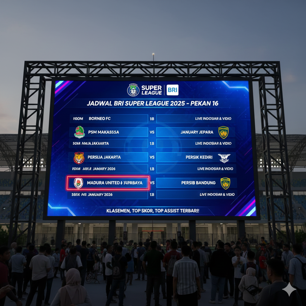 JADWAL BRI SUPER LEAGUE 2025 PEKAN 16