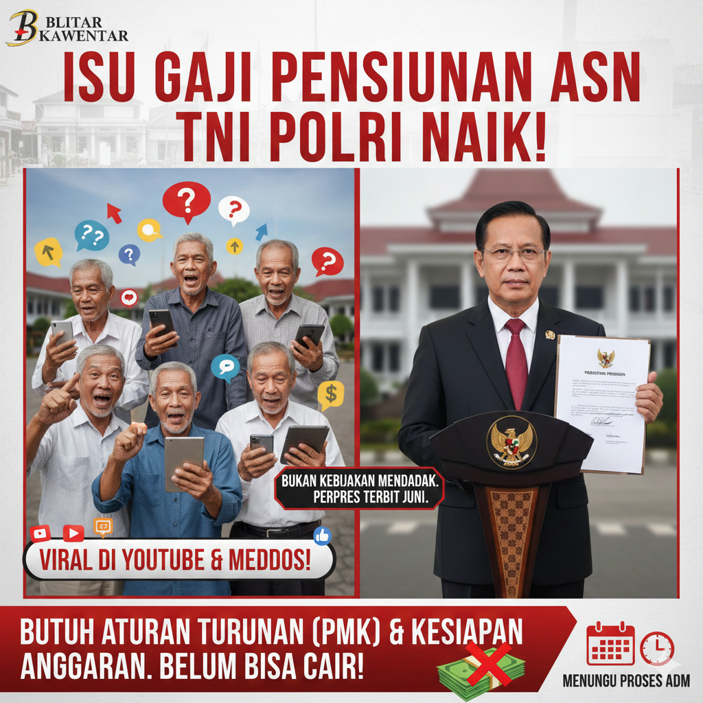 Viral Kabar Gaji Pensiunan ASN TNI Polri Naik Drastis, Ini Klarifikasi Resmi Pemerintah soal Perpres 30 Juni