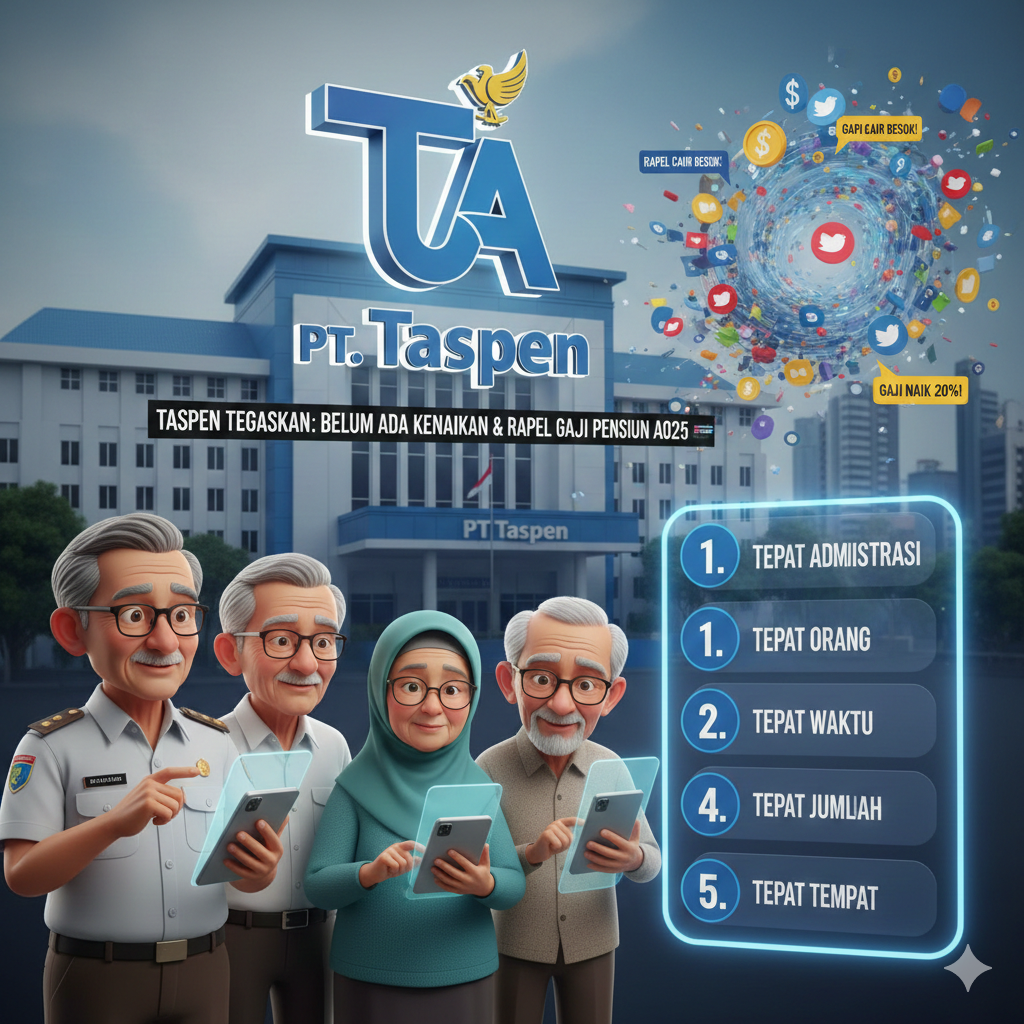 Gaji Pensiun Januari 2026 Bisa Tertahan Jika Abaikan Satu Prosedur Ini, Taspen Beberkan Syarat Wajib agar Tetap Cair