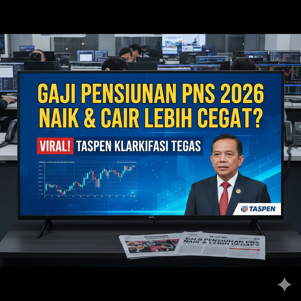 Isu Gaji Pensiunan PNS 2026 Naik dan Cair Lebih Cepat Viral, Ini Klarifikasi Tegas TASPEN
