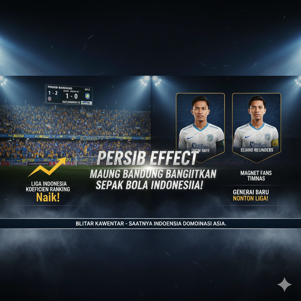 Transfer Persib Bandung dan prestasi di babak 16 besar ACL 2 sukses bangkitkan animo penonton Liga Indonesia. Simak fenomena selengkapnya!