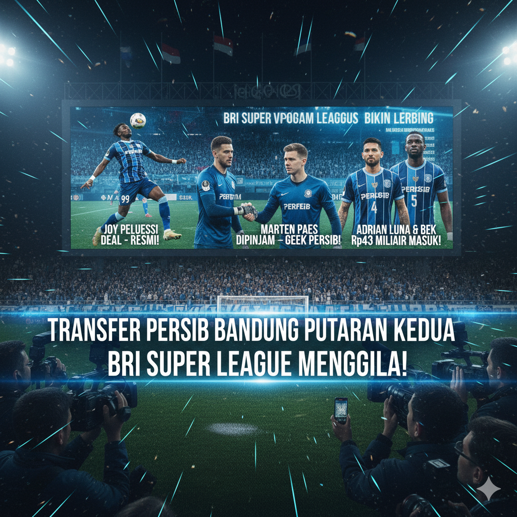 Transfer Persib Bandung Putaran Kedua BRI Super League Menggila: Joy Peluessi Deal, Martin Paes Dipinjam, hingga Adrian Luna dan Bek Rp43 Miliar Masuk
