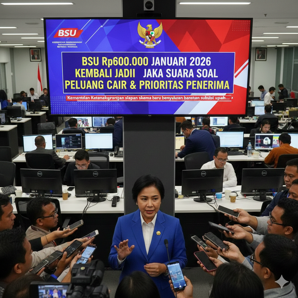 BSU Rp600.000 Januari 2026 Kembali Jadi Sorotan, Menaker Buka Suara soal Peluang Cair dan Prioritas Penerima