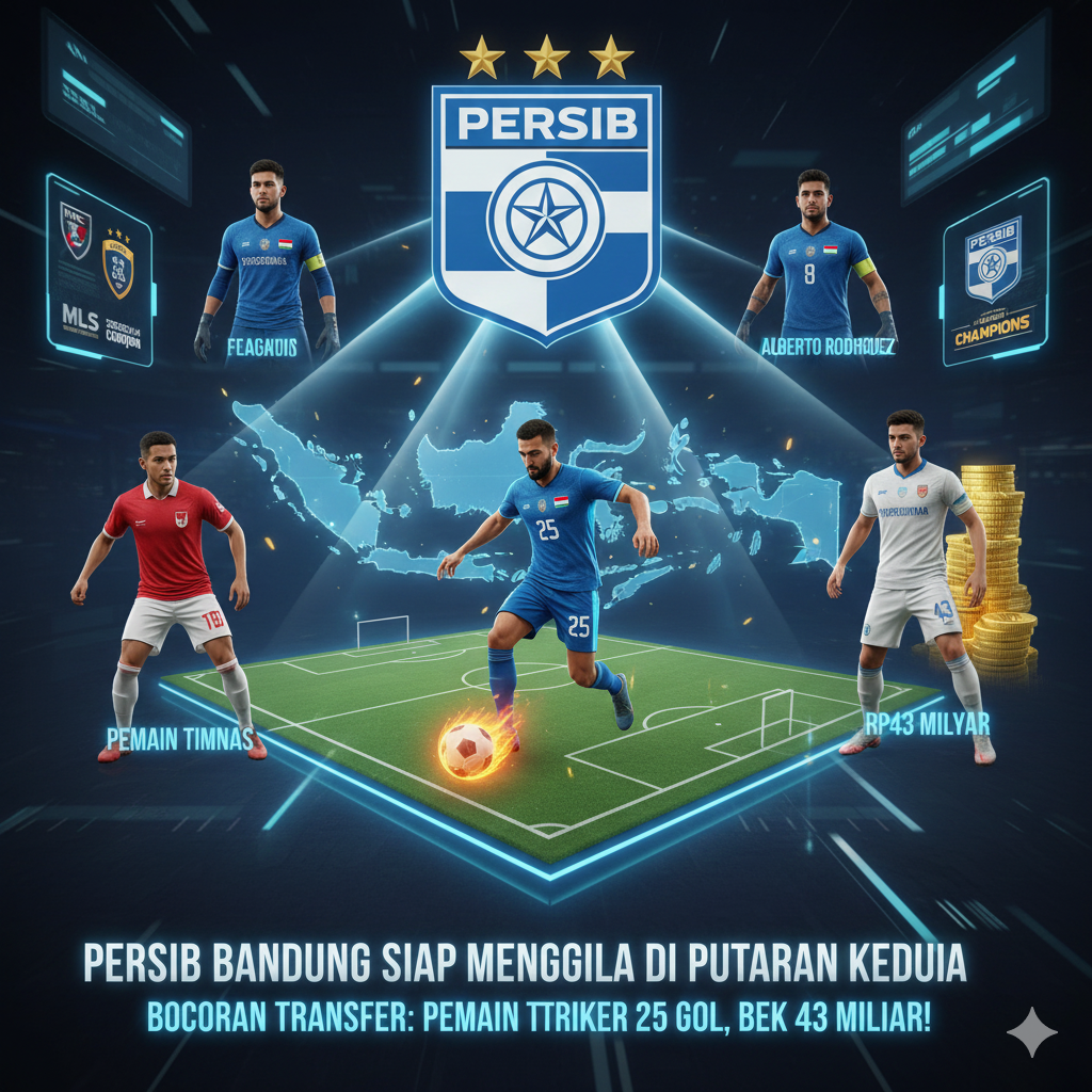 Persib Bandung Siap Menggila di Putaran Kedua: Bocoran Transfer Pemain Timnas, Striker 25 Gol, hingga Bek Rp43 Miliar Bikin Geger Liga