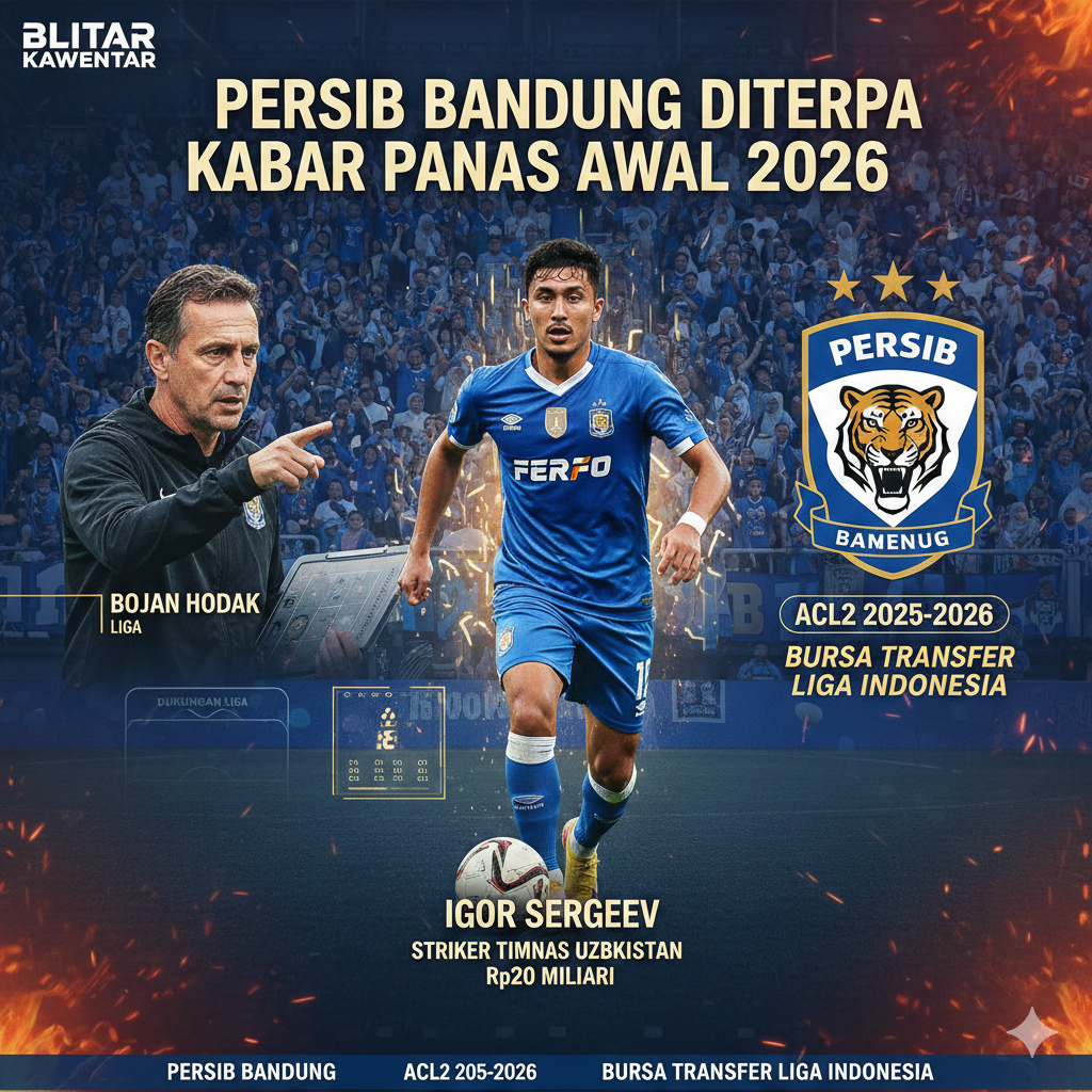 Persib Bandung Diterpa Kabar Panas Awal 2026: Boyan Hodak Minta Dukungan Liga, Striker Timnas Uzbekistan Rp20 Miliar Masuk Radar