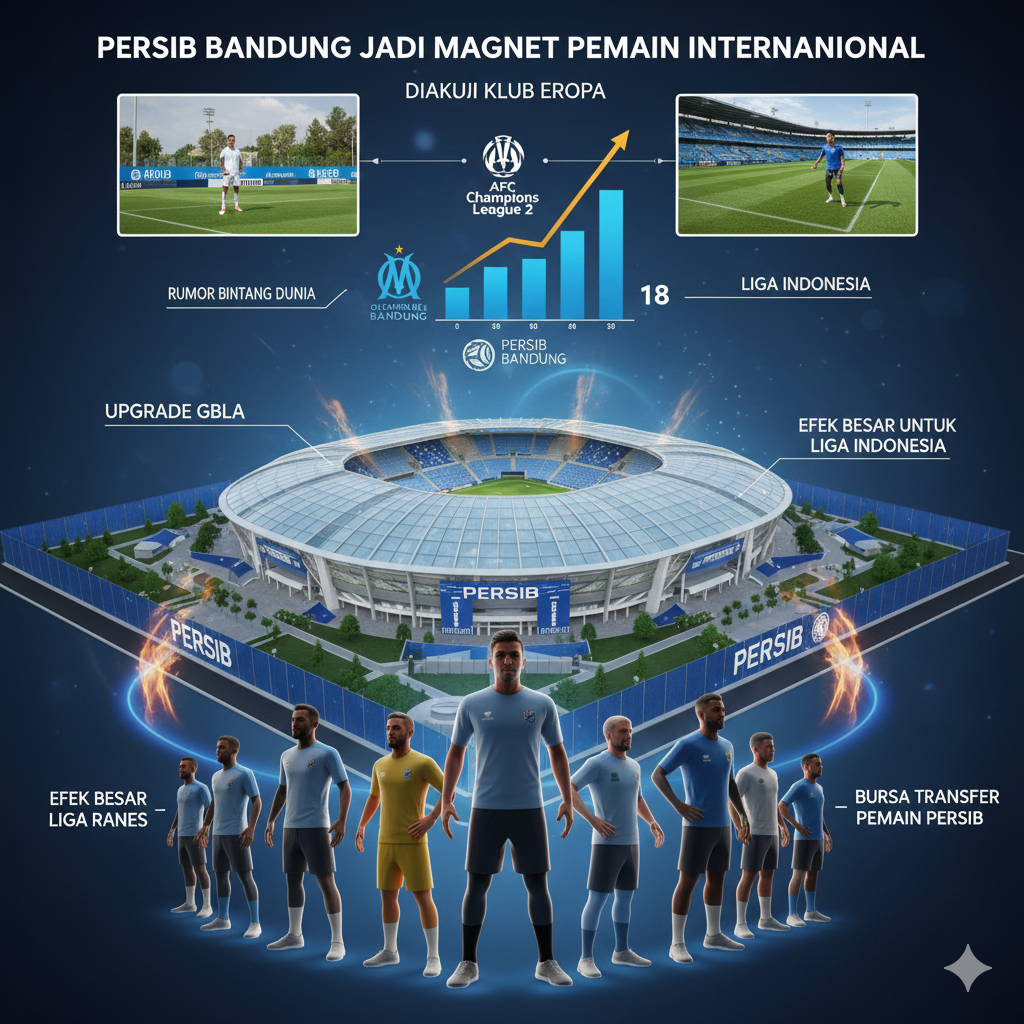 Diakui Klub Eropa, Persib Bandung Jadi Magnet Pemain Internasional: Upgrade GBLA, Rumor Bintang Dunia, hingga Efek Besar untuk Liga Indonesia
