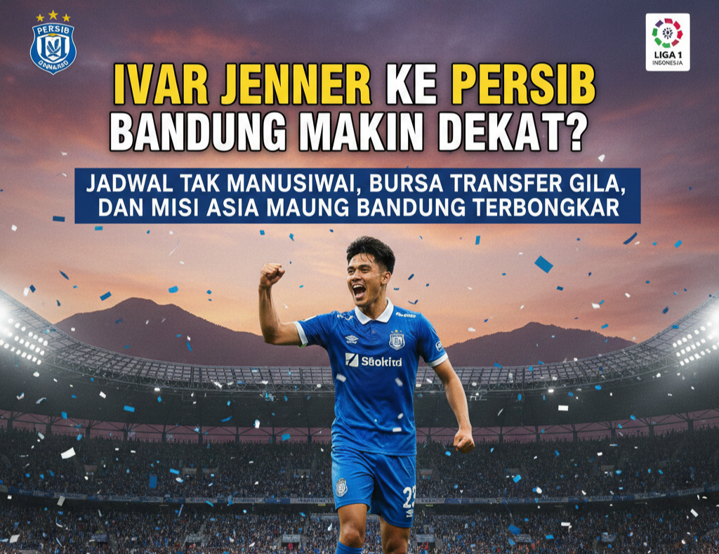 Ivar Jenner ke Persib Bandung Makin Dekat? Jadwal Tak Manusiawi, Bursa Transfer Gila, dan Misi Asia Maung Bandung Terbongkar