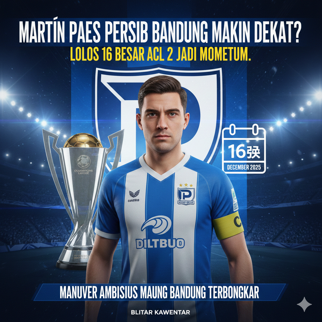 Mart&iacute;n Paes Persib Bandung Makin Dekat? Lolos 16 Besar ACL 2 Jadi Momentum, Manuver Ambisius Maung Bandung Terbongkar