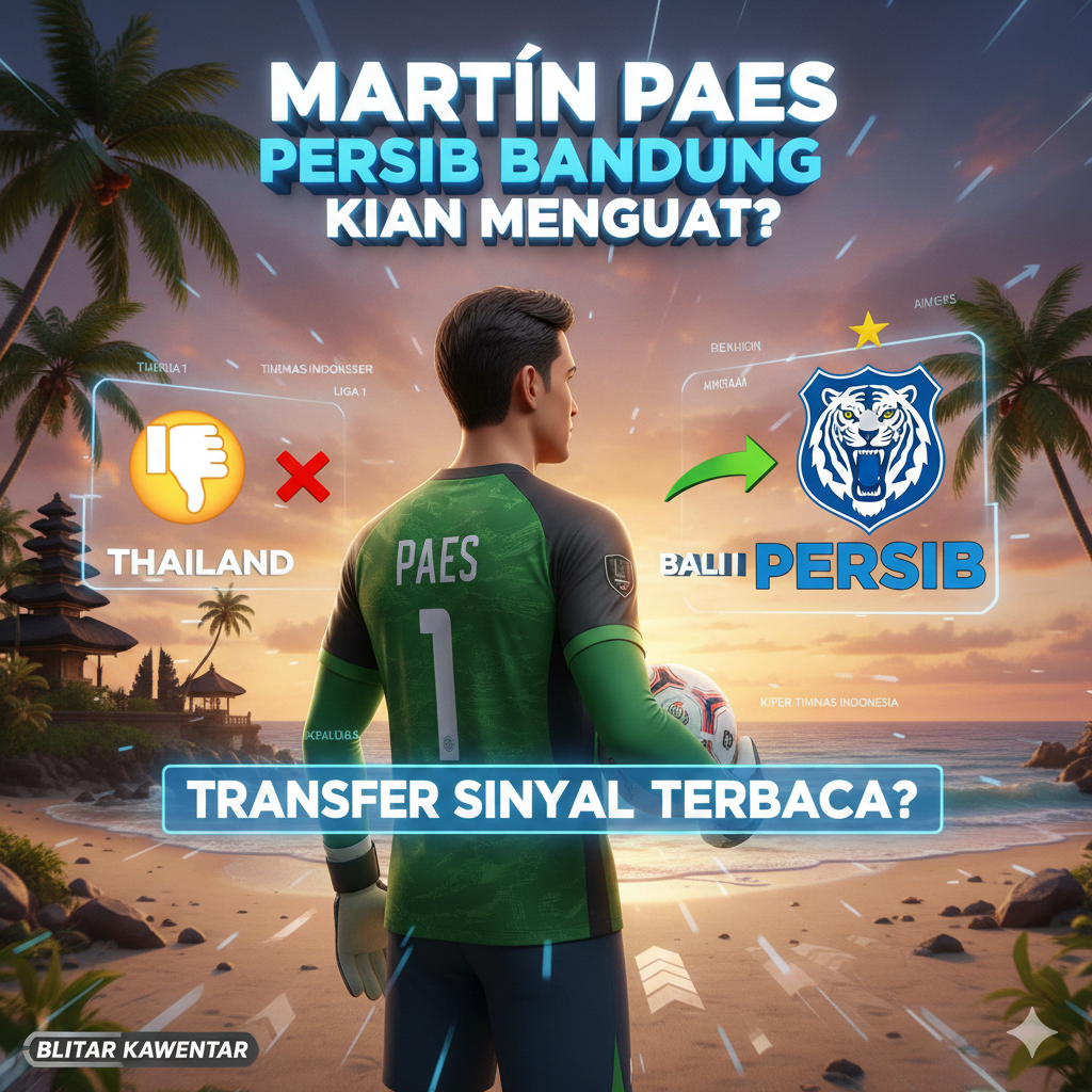 Mart&iacute;n Paes Persib Bandung Kian Menguat? Bantah Rumor di Thailand, Kini Muncul di Bali, Sinyal Transfer Mulai Terbaca