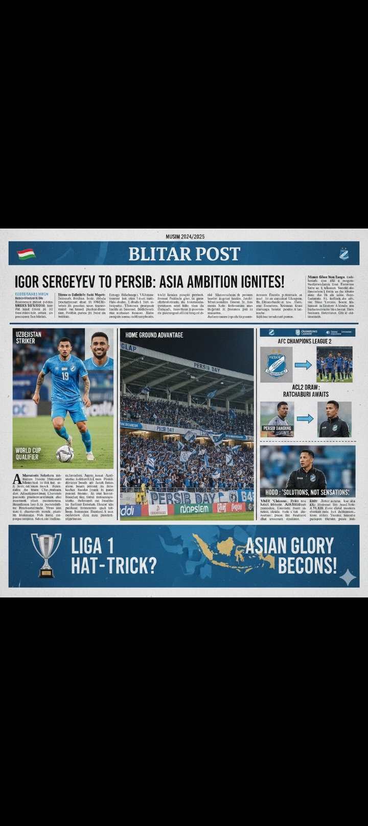 Igor Sergeyev ke Persib? Jalur Asia Terbuka, Maung Bandung Siap Jadi Monster Baru ACL2 Musim Ini