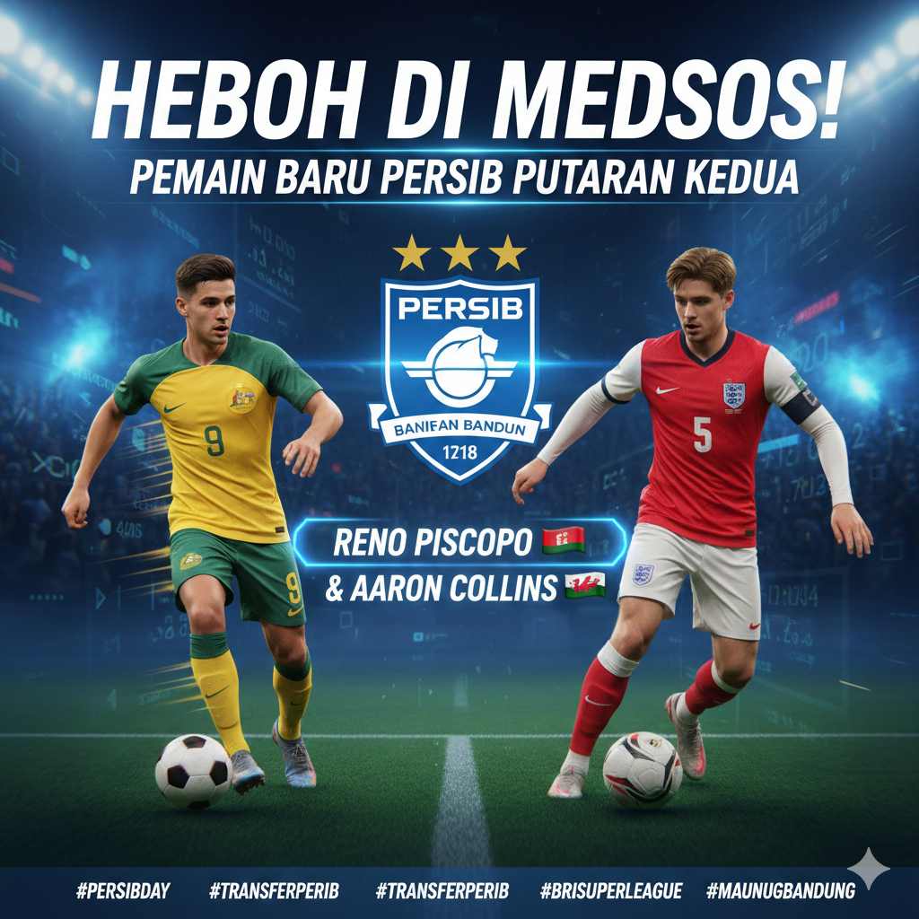 Heboh di Medsos! Pemain Baru Persib Putaran Kedua Dikaitkan dengan Bintang Timnas Australia dan Eks Liga Inggris