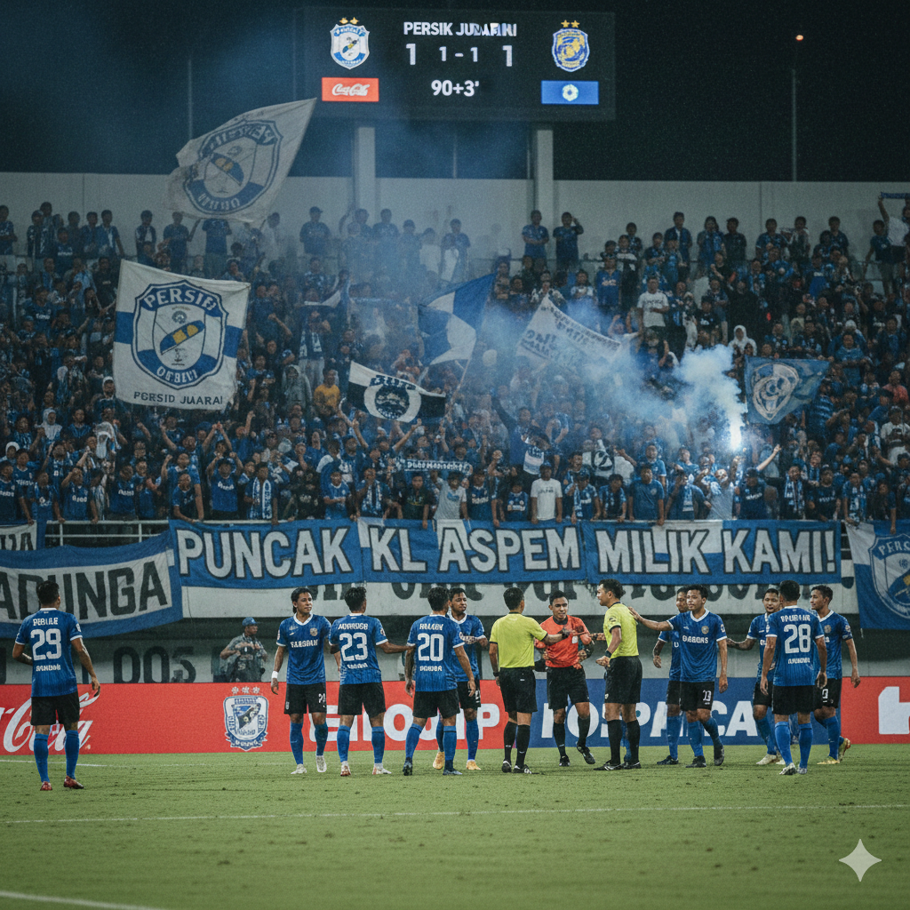 Persik Kediri vs Persib Bandung di Brawijaya Berakhir Panas, Adu Mental dan Tekanan Bobotoh Warnai Perebutan Puncak Klasemen