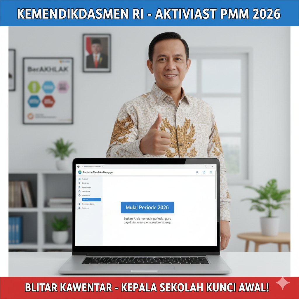 Kepala Sekolah wajib aktivasi Pengelolaan Kinerja Tahun 2026 di PMM sekarang! Simak panduan ganti periode agar guru bisa segera susun perencanaan RHK.